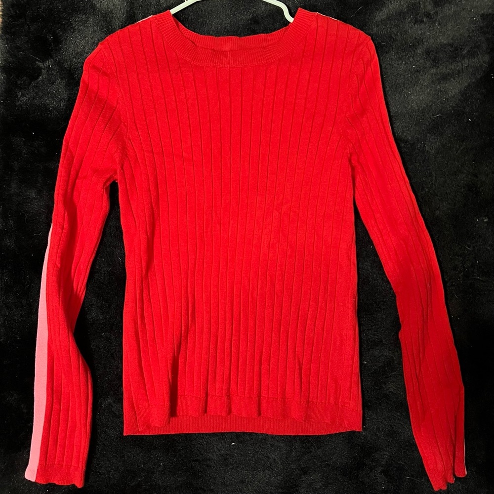 Forever 21 Red Textured Sweater